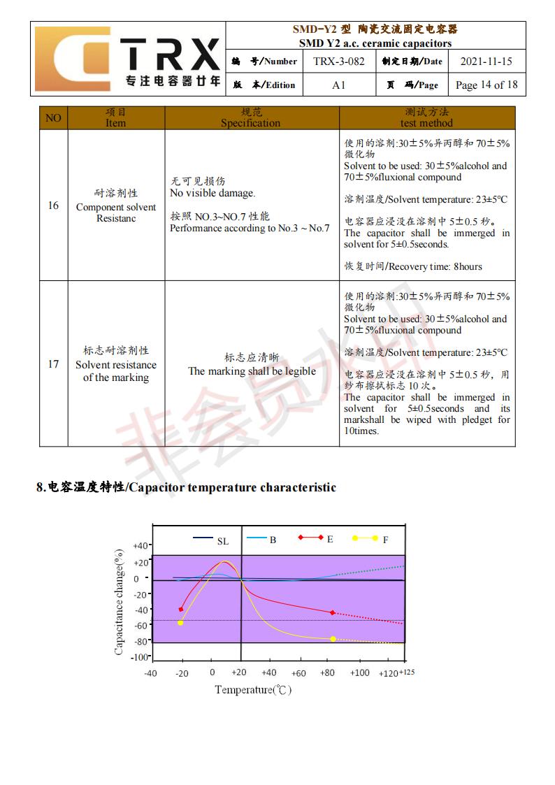 贴片y电容规格书